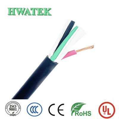 UL2095 4P×24AWG 편조 차폐 주석 도금 구리 연선 폼 PE 절연 PVC 재킷 300V 80℃ 케이블