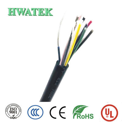 UL2095 4P×24AWG 편조 차폐 주석 도금 구리 연선 폼 PE 절연 PVC 재킷 300V 80℃ 케이블