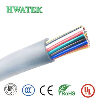 UL2464 주석 도금 구리 연선 산업용 유연 케이블, PVC 절연 PVC 재킷 3P 24AWG OD 6.2mm 케이블