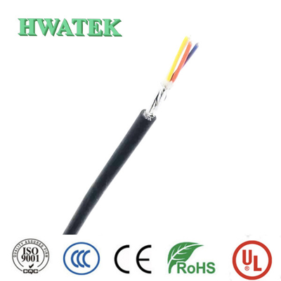 UL20276 (30AWG * 1 코아엑스 + SAJ) * 4 + 24AWG * 4C 방패 OD 7.1mm, SUMITOMO#UL20002 동등한 PVC 재킷 케이블