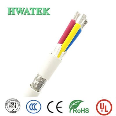 UL2095 4P×24AWG 편조 차폐 주석 도금 구리 연선 폼 PE 절연 PVC 재킷 300V 80℃ 케이블