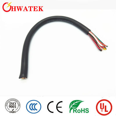 UL2517 4C×24AWG+W 산업용 유연 케이블, PVC 절연 및 자켓, 105℃ 300V 적용