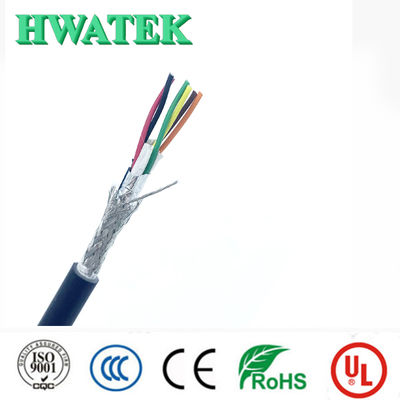 UL20276 4Cx28AWG 산업용 유연 케이블, PP 절연 PVC 자켓, 주석 도금 연선, 80℃ 30V 적용