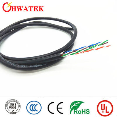 UL444 인증 CAT6A 고속 네트워크 데이터 전송용 야외 이더넷 LAN 케이블