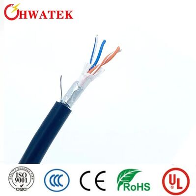 Cat5e 이더넷 케이블, 자외선 저항성 PVC 재킷, 광염색 전도, 고속 네트워크 통신용 305m 롤 길이