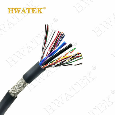 UL20276 콘크리트 된 구리 스트랜드 6C × 28AWG + 1P x 28AWG 엮은 80 °C 30V PP 단열 PVC 재킷 케이블