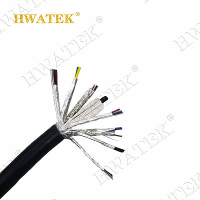 UL20276 콘크리트 된 구리 스트랜드 6C × 28AWG + 1P x 28AWG 엮은 80 °C 30V PP 단열 PVC 재킷 케이블