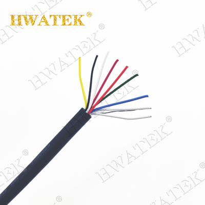 전기적 탄력적 브레이드 쉴드된 케이블 UL2464 AWM 2464 62Cx24AWG+ADB